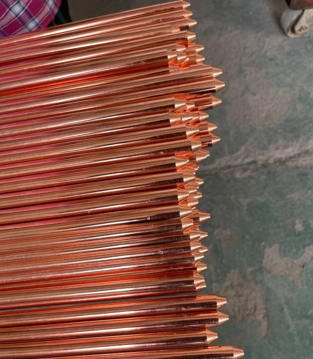 Copper Clad Steel Ground Rod Grounding Products Factory Supply